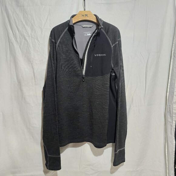 VOORMI Made in USA Men's Access NXT 1/4 Zip Pullover - Gunmetal Gray - Sz M* - Picture 2 of 6